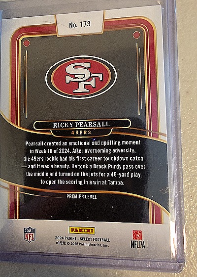 2024 Panini Select #173 Ricky Pearsall — back