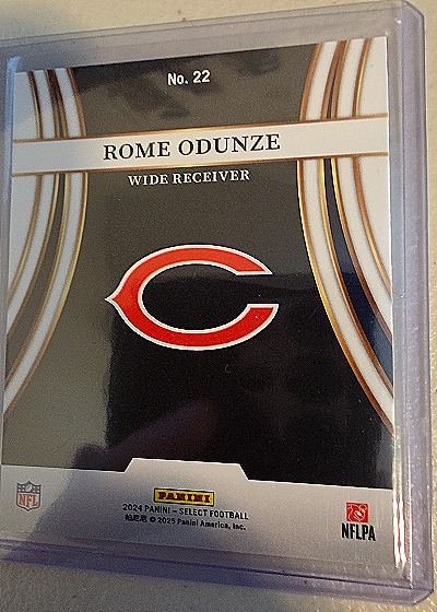 2024 Panini Select #22 Rome Odunze Turbocharged — back
