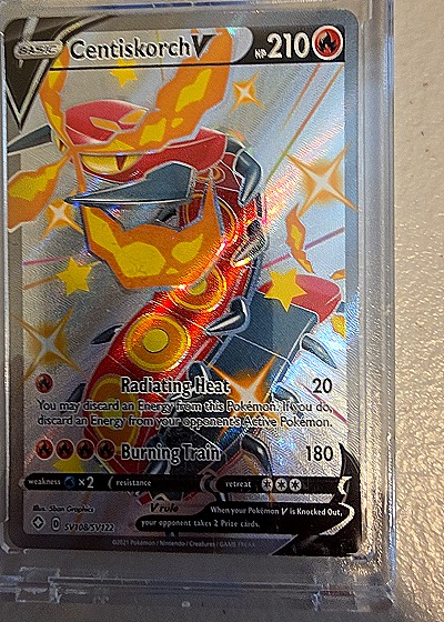 2021 Pokémon TCG Shining Fates #SV108 Centiskorch V — front