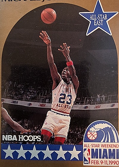 1990 NBA Hoops #5 Michael Jordan — front