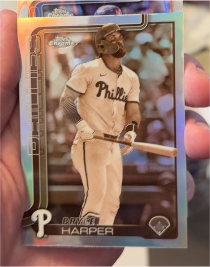 2025 Topps Chrome #250 Bryce Harper — front