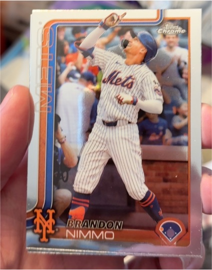 2025 Topps Chrome #331 Brandon Nimmo — front