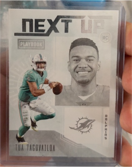 2020 Panini Playbook Next Up #NU-2 Tua Tagovailoa — front