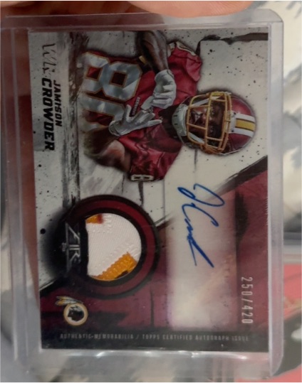 2015 Topps Fire #65 Jamison Crowder — front