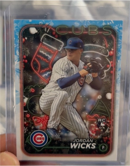 2024 Topps Holiday #H38 Jordan Wicks — front