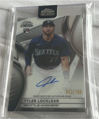 2025 Topps Chrome Black #CBA-TL Tyler Locklear — front