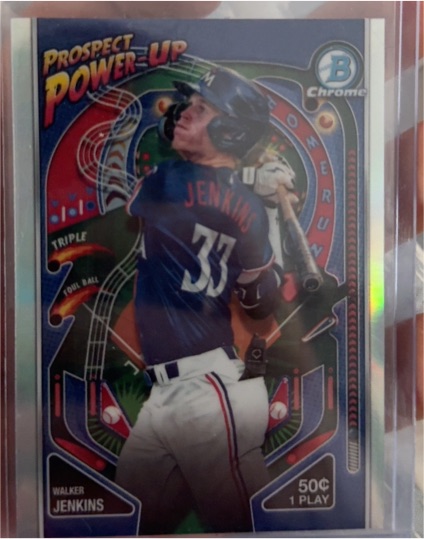 2024 Bowman Chrome #PP-1 Walker Jenkins Prospect Power-Up — front