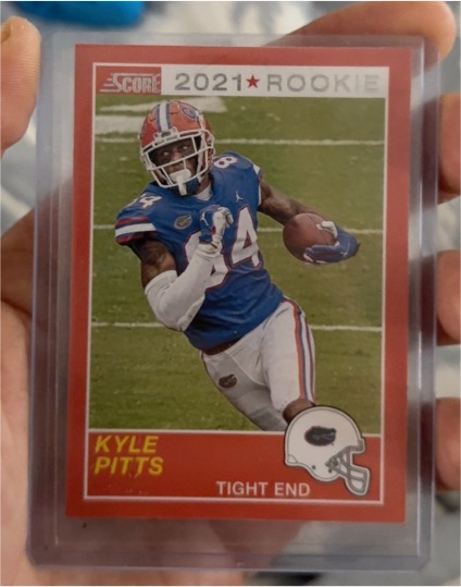 2021 Score #75 Kyle Pitts — front