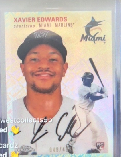 2023 Topps Chrome Platinum Anniversary #149 Xavier Edwards — front