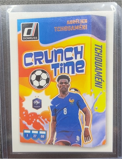 2024-25 Donruss #18 Aurelien Tchouameni Crunch Time — front