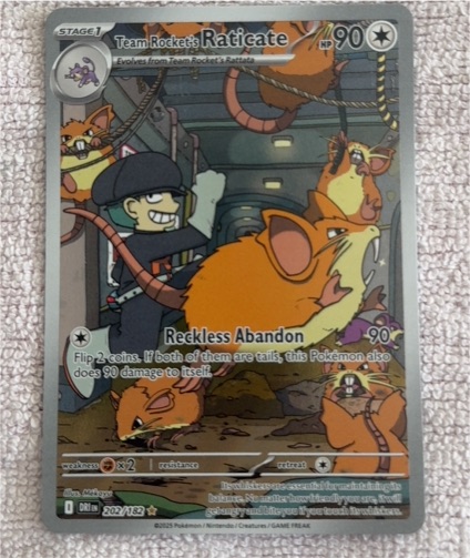 2023 Pokémon SV10 #202 Team Rocket's Raticate — front