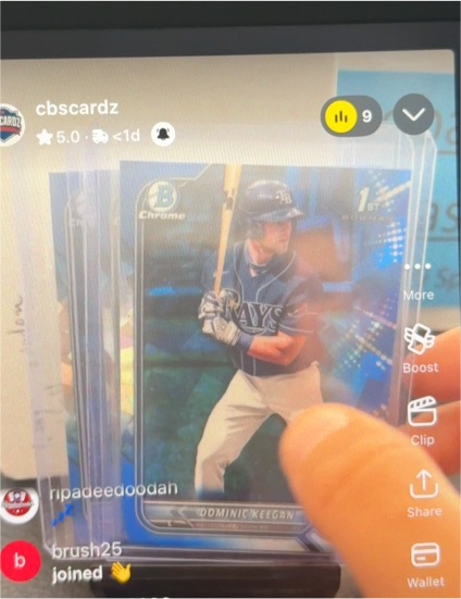 2023 Bowman Chrome #1st Bowman Dominic Keegan — front