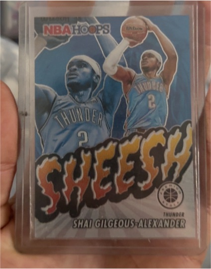 2023-24 Panini NBA Hoops Premium Stock #15 Shai Gilgeous-Alexander — front