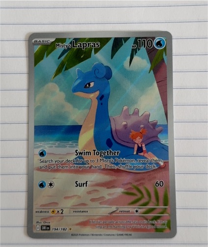 2025 Pokémon SV10: Destined Rivals #194/182 Misty's Lapras — front