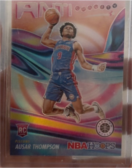 2023-24 Panini NBA Hoops Premium Stock #8 Ausar Thompson Anti Gravity — front