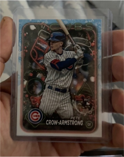 2024 Topps Holiday #H136 Pete Crow-Armstrong — front