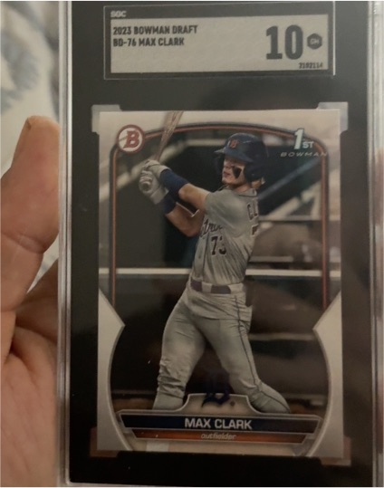 2023 Bowman Draft #BD-76 Max Clark — front