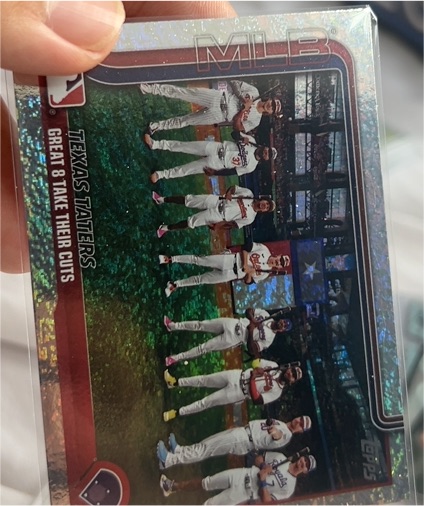 2025 Topps Series 2 #409 Texas Taters Great 8 Take Their Cuts — front