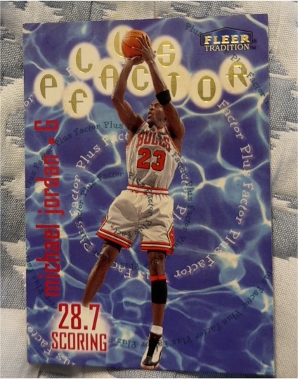 1998-99 Fleer Tradition #142 Michael Jordan Plus Factor — front