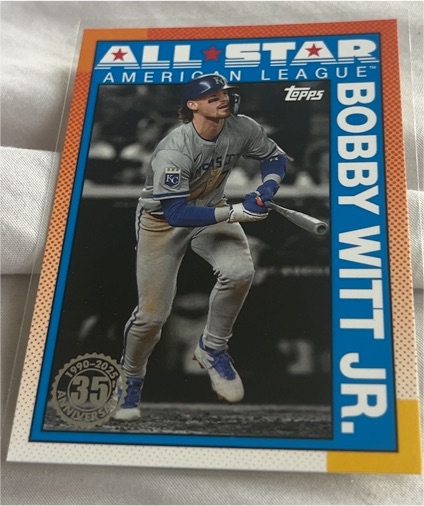 2025 Topps Series 2 #90AS-50 Bobby Witt Jr. 1990 All-Star Insert — front