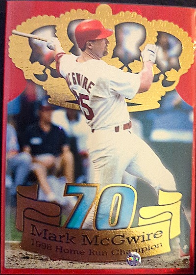 1998 Pacific Home Run Champion #1 Mark McGwire — front