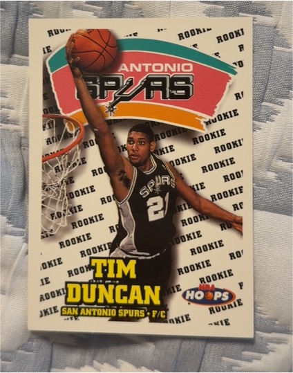 1997-98 Skybox NBA Hoops #166 Tim Duncan Rookie — front