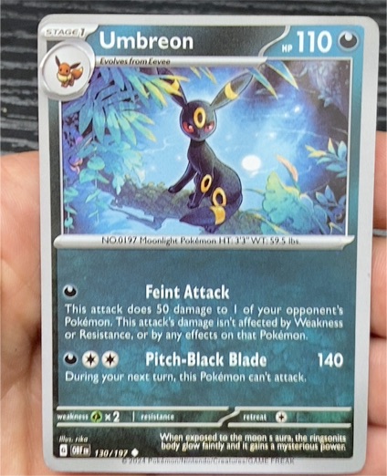 2023 Pokémon TCG Sv03: Obsidian Flames #130 Umbreon — front