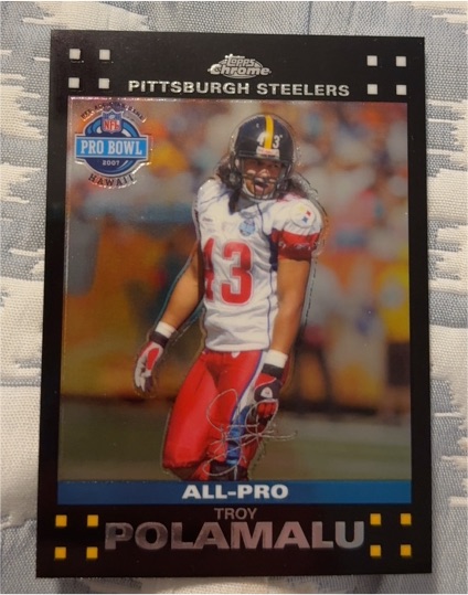 2007 Topps Chrome #TC47 Troy Polamalu All-Pro — front
