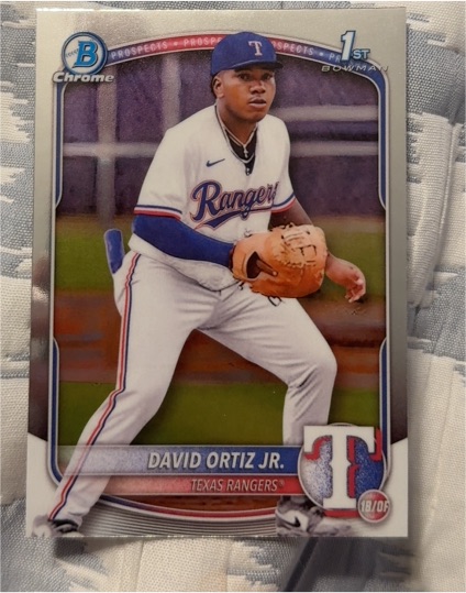 2025 Bowman Chrome #BCP-29 David Ortiz Jr. — front