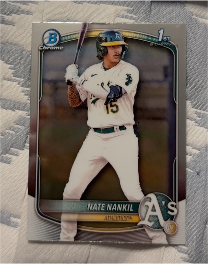2025 Bowman Chrome #BCP-102 Nate Nankil — front