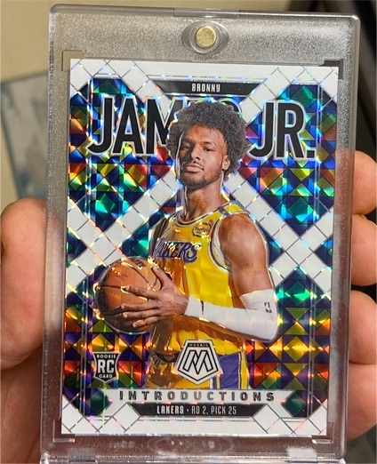 2024 Panini Mosaic Basketball Introductions #8 Bronny James Jr. — front