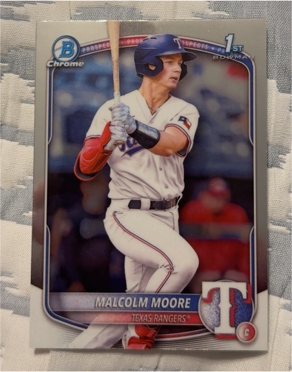 2025 Bowman Chrome #BCP-129 Malcolm Moore — front