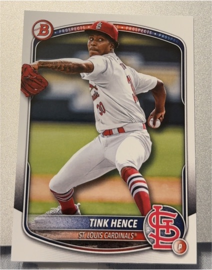 2025 Bowman Prospects #BP-101 Tink Hence — front