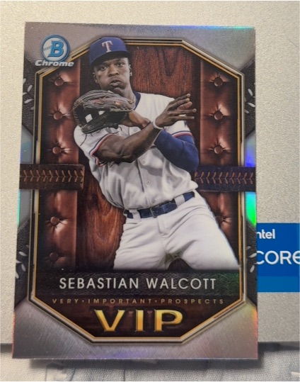 2025 Bowman Chrome #VIP-3 Sebastian Walcott VIP Very Important Prospects — front