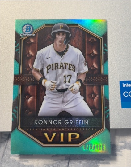 2025 Bowman Chrome #VIP-20 Konnor Griffin Very Important Prospects — front