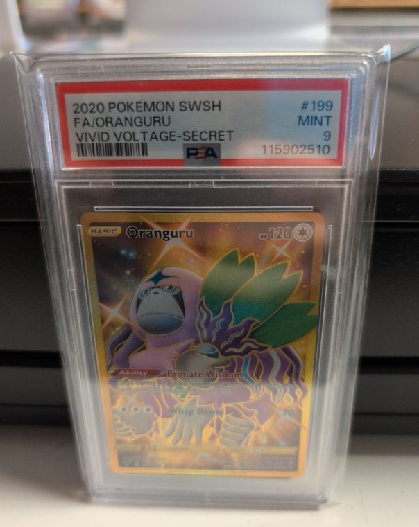 2020 Pokémon SWSH #199 Oranguru Vivid Voltage Secret Rare Full Art — front