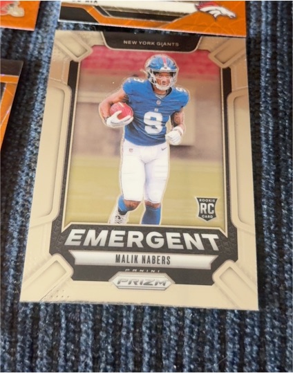 2024 Panini Prizm #6 Malik Nabers Emergent — front