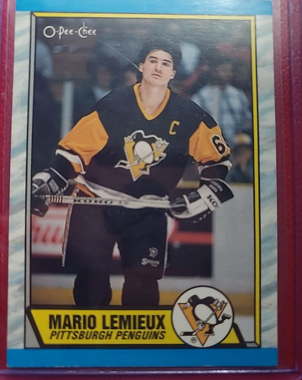 1989-90 O-Pee-Chee #1 Mario Lemieux — front