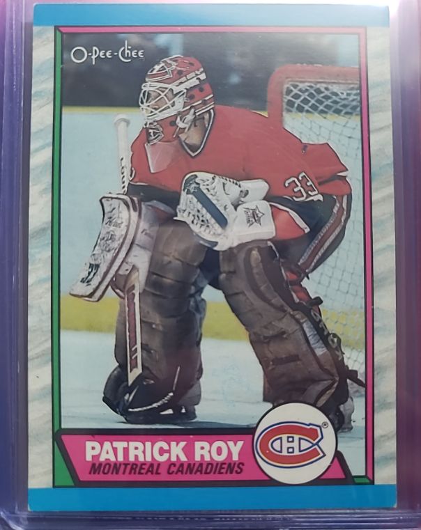 1989-90 O-Pee-Chee #17 Patrick Roy — front