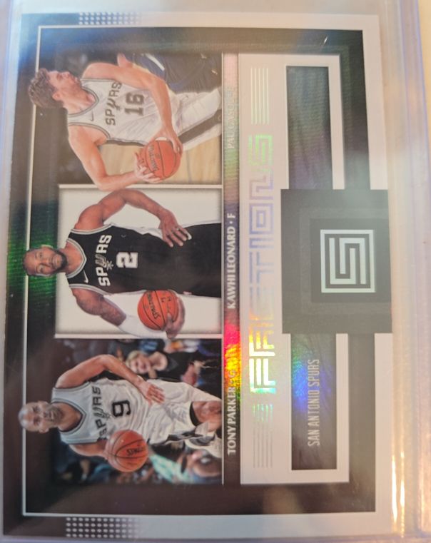 2017-18 Panini Status Factions #11 Kawhi Leonard Tony Parker Pau Gasol — front