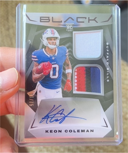 2024 Panini Black #RSM-10 Keon Coleman — front