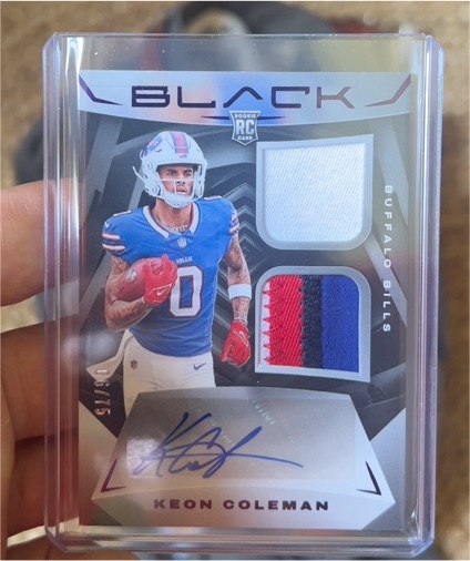 2024 Panini Black #RSM-10 Keon Coleman — front