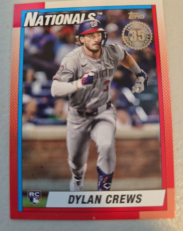 2025 Topps Series 2 1990 Topps 35th Anniversary #90B2-11 Dylan Crews — front
