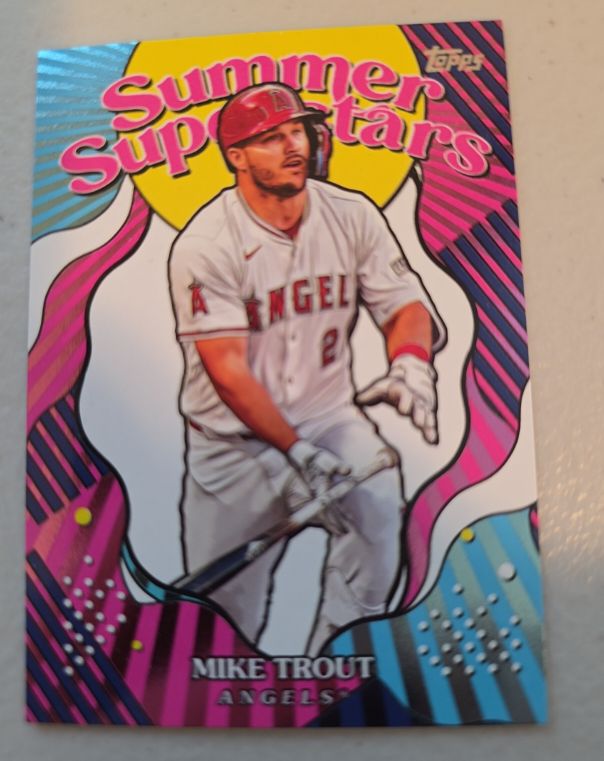 2025 Topps Series 2 #SS-1 Mike Trout Summer Superstars — front
