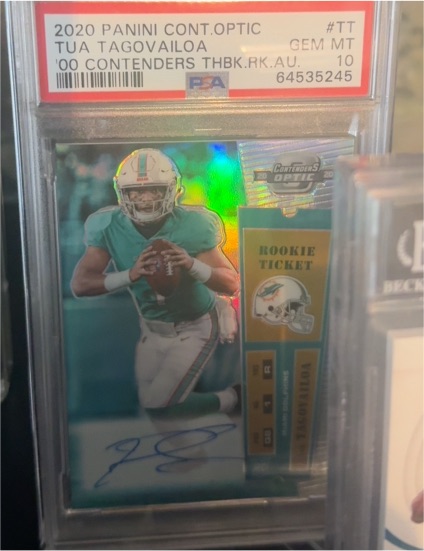 2020 Panini Contenders Optic #TT Tua Tagovailoa — front