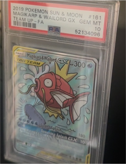 2019 Pokémon Sun & Moon #161 Magikarp & Wailord GX — front