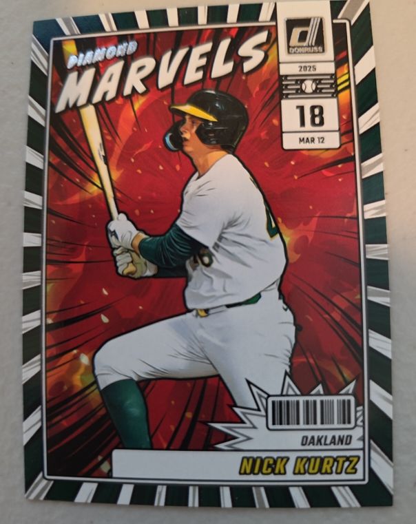 2025 Donruss #2 Nick Kurtz Diamond Marvels — front