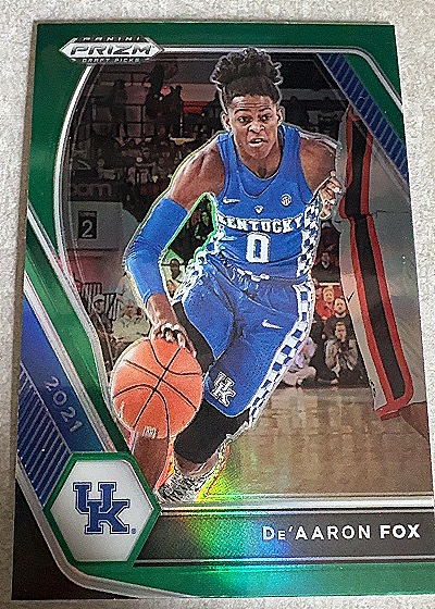 2021 Panini Prizm Draft Picks #72 De'Aaron Fox — front