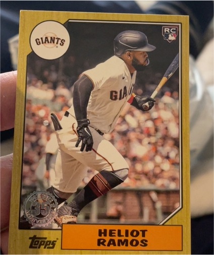 2022 Topps Update #87TBU-41 Heliot Ramos — front