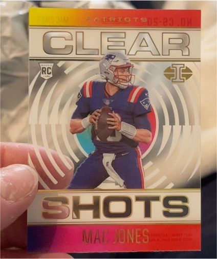 2021 Panini Illusions Clear Shots #CS-20 Mac Jones Rookie Card — front